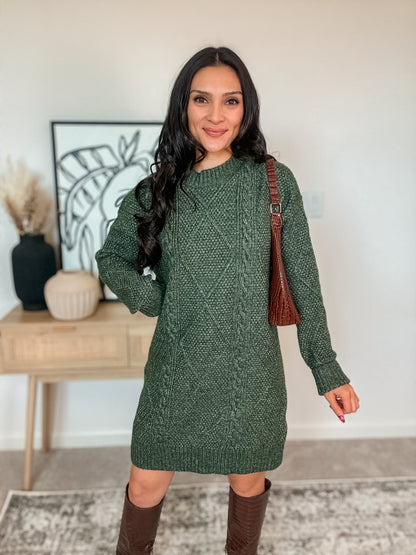 Fall to Winter Sweater Dress