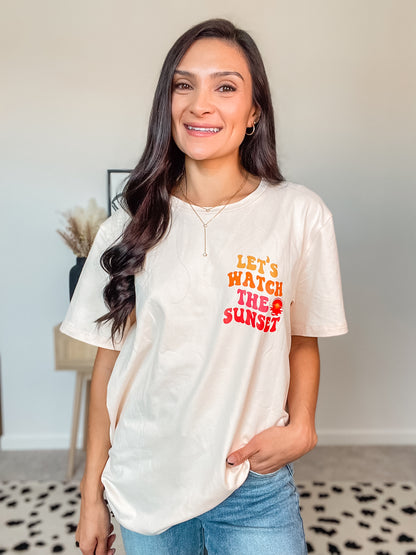 Let's Watch the Sunset Graphic Tee