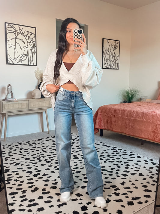 Judy Blue High Waist Wide Leg Jeans