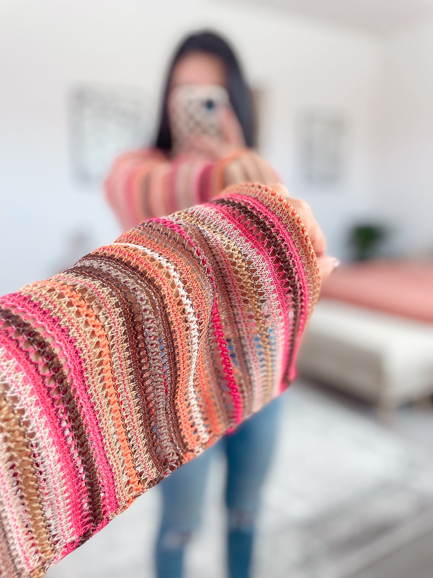 Striped Long Sleeve Blouse