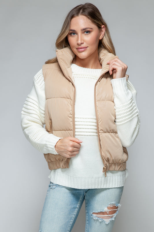 Fur Lining Quilted Vest