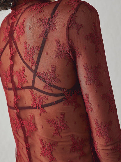 Mesh Lace Layering Top