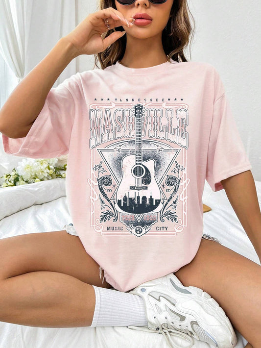 Nashville Music City Graphic Tee