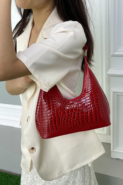 Leather Gator Shoulder Bag