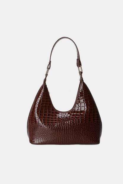 Leather Gator Shoulder Bag