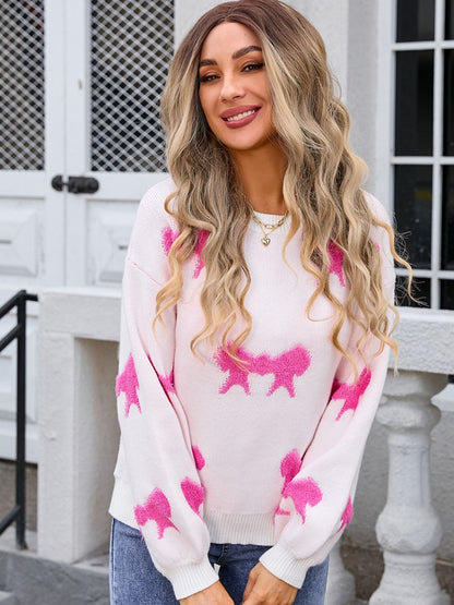 Angel Wings Bow Sweater