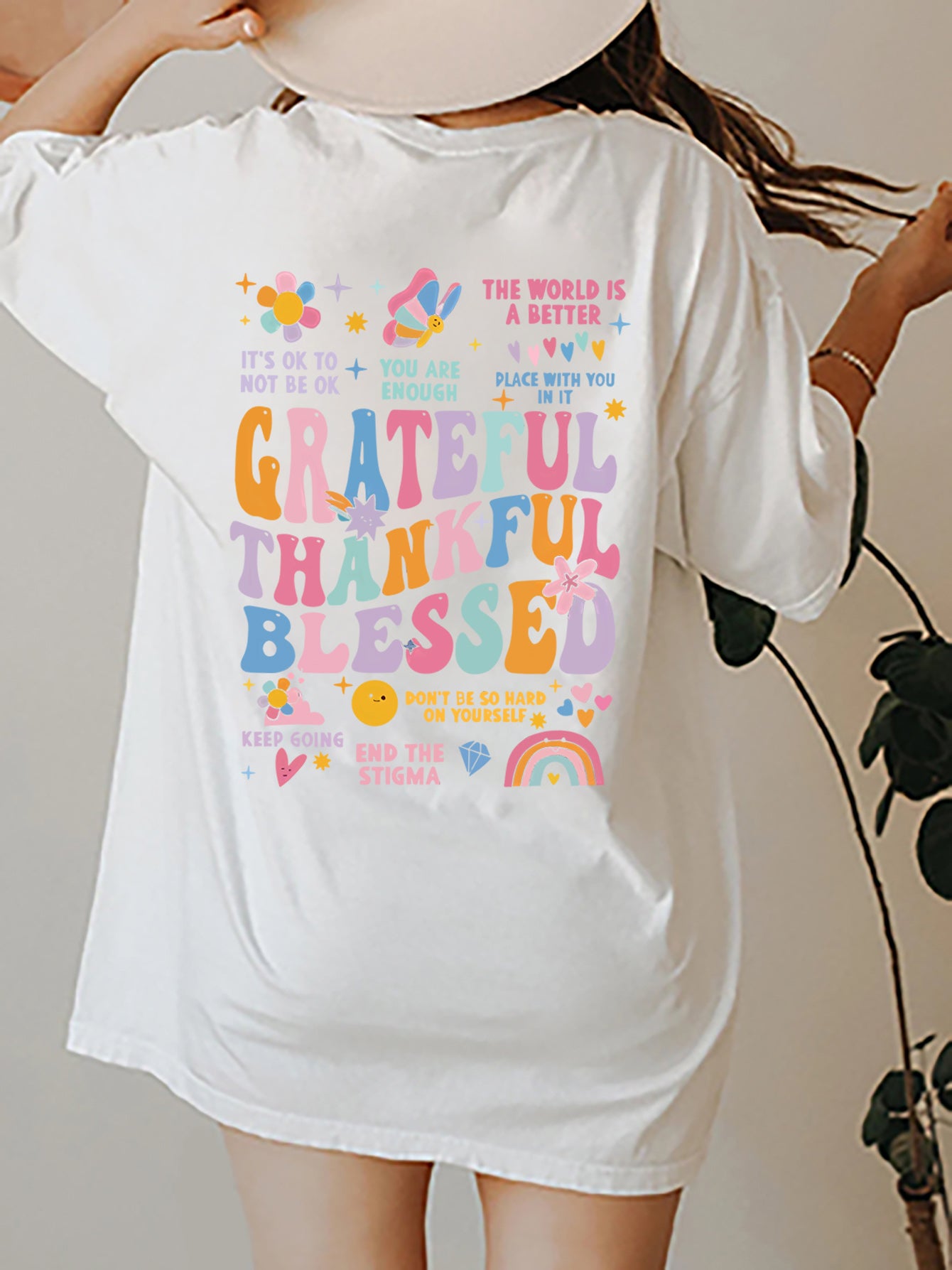 Grateful Thankful Blessed Graphic Tee