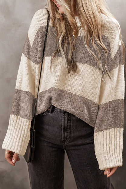 Cafe Cozy Striped Sweater
