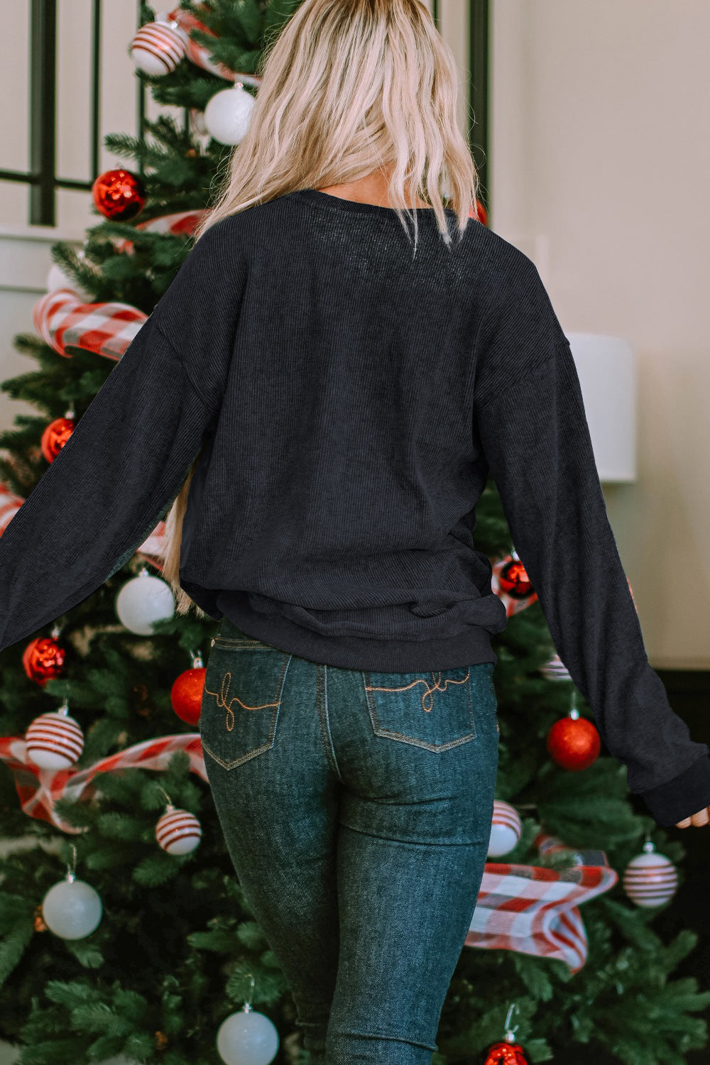 Sequin Pumpkin Sweatshirt