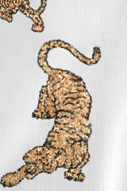 Sequin Tiger Sweater